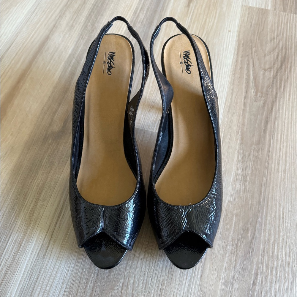Mossimo Supply Co. Black Peep Toe Heels